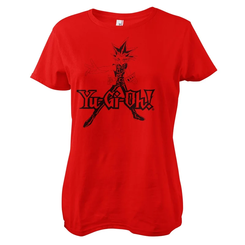 Yo-Gi-Oh! Red Outlines Girly Tee