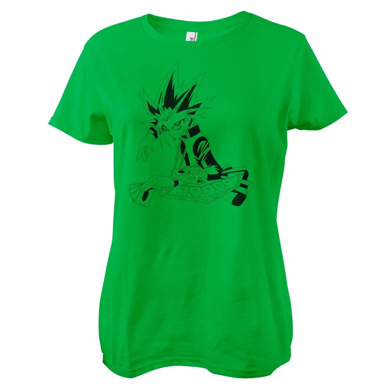 Yo-Gi-Oh! Green Outlines Girly Tee