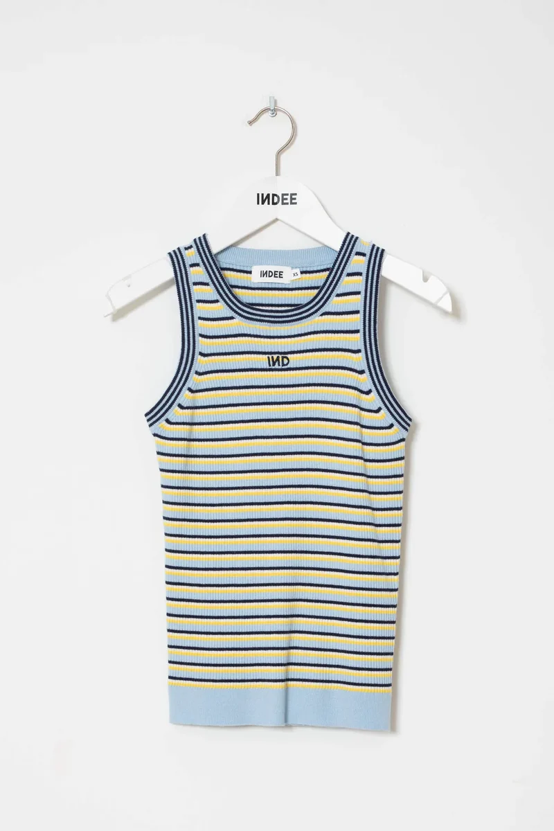 KNITTED TANK TOP WITH STRIPES
