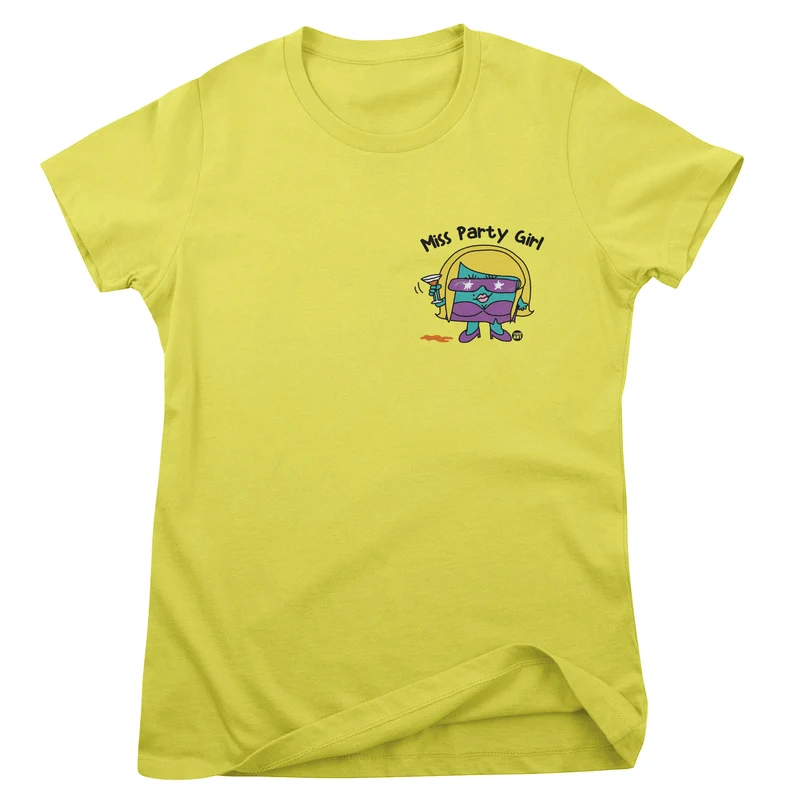 Miss Party Girl - ToddArt Girly Tee