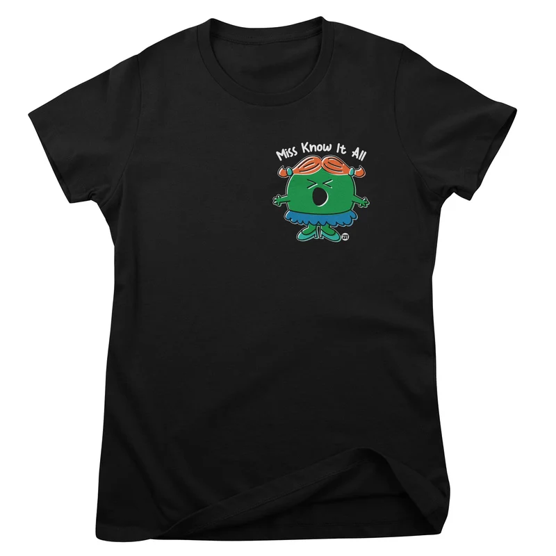 Miss Know It All - ToddArt Girly Tee