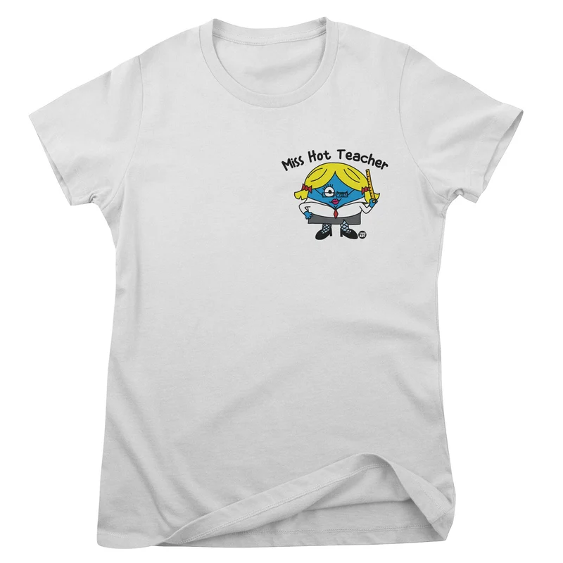 Miss Hot Teacher - ToddArt Girly Tee