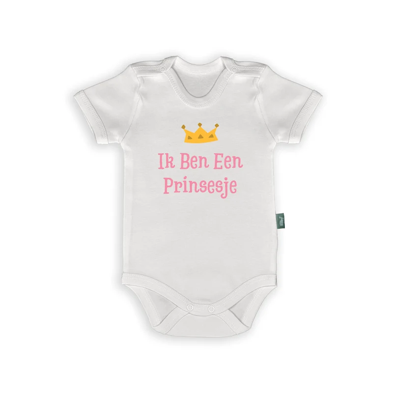 Rompertje met Tekst – “Ik Ben Een Prinsje / Prinsesje” – Lief Cadeau voor Pasgeboren Baby’s