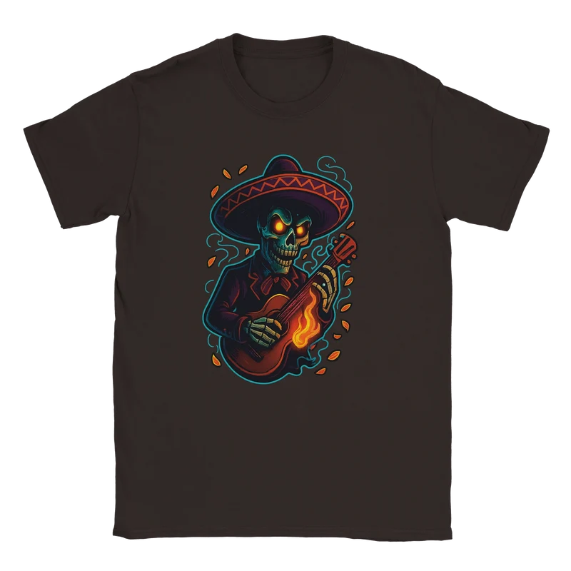 T-shirt - Flammande mariachi