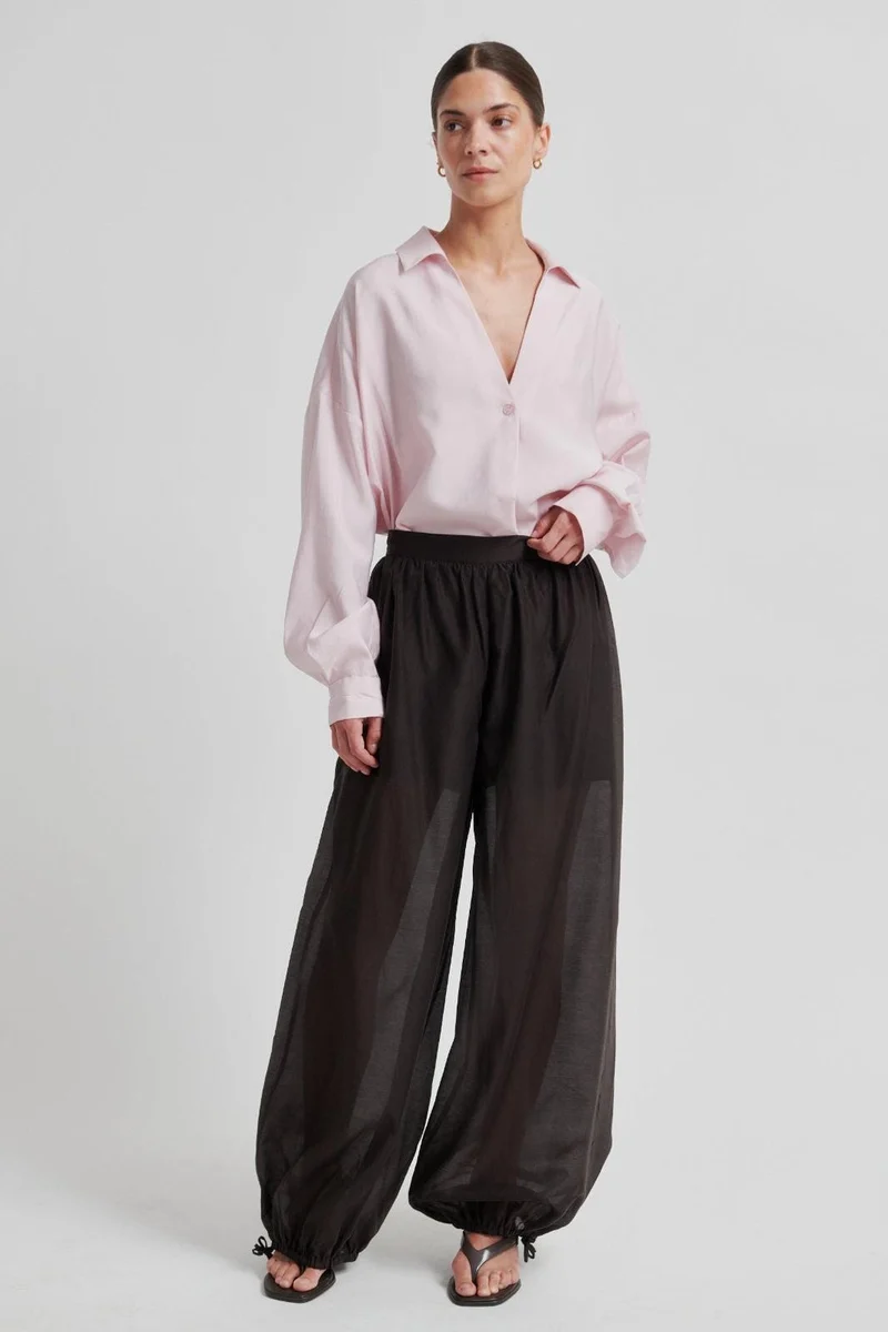 Second Female - Hidie Trousers 60595 - 6150 Chocolate Torte