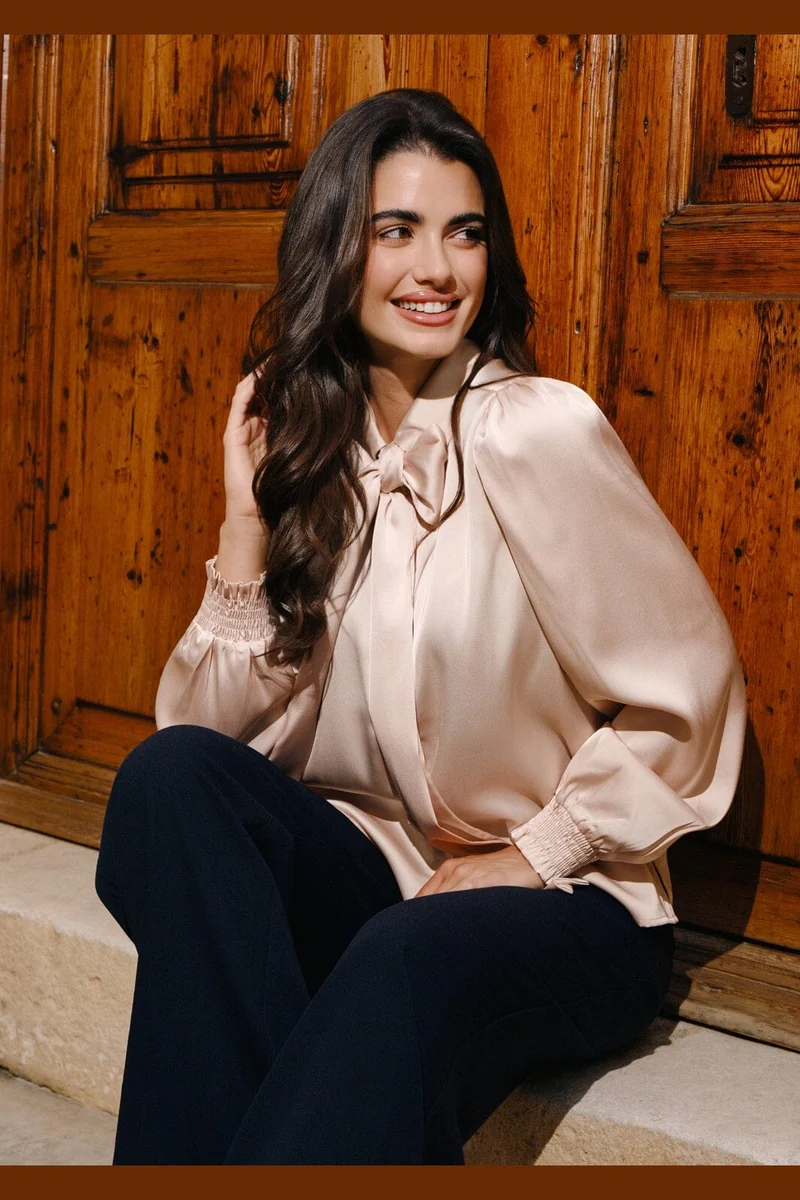 Liberte - Elina Ls Blouse 21534 - Champagne