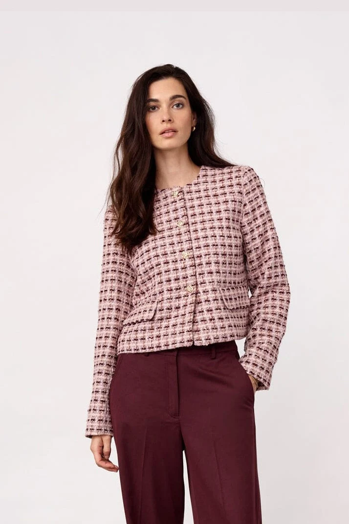 Co´Couture - Tikacc Boucle Jacket 500361 - 35007 - Dusty Rose
