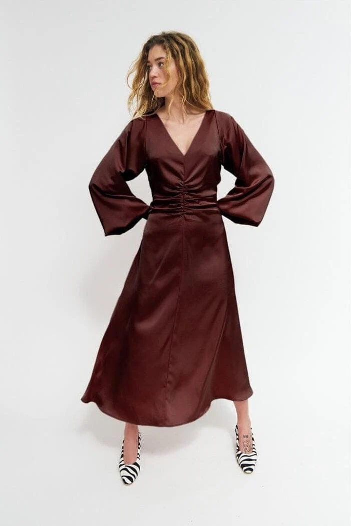Cras - Wrenlee Dress C781 - Java Brown