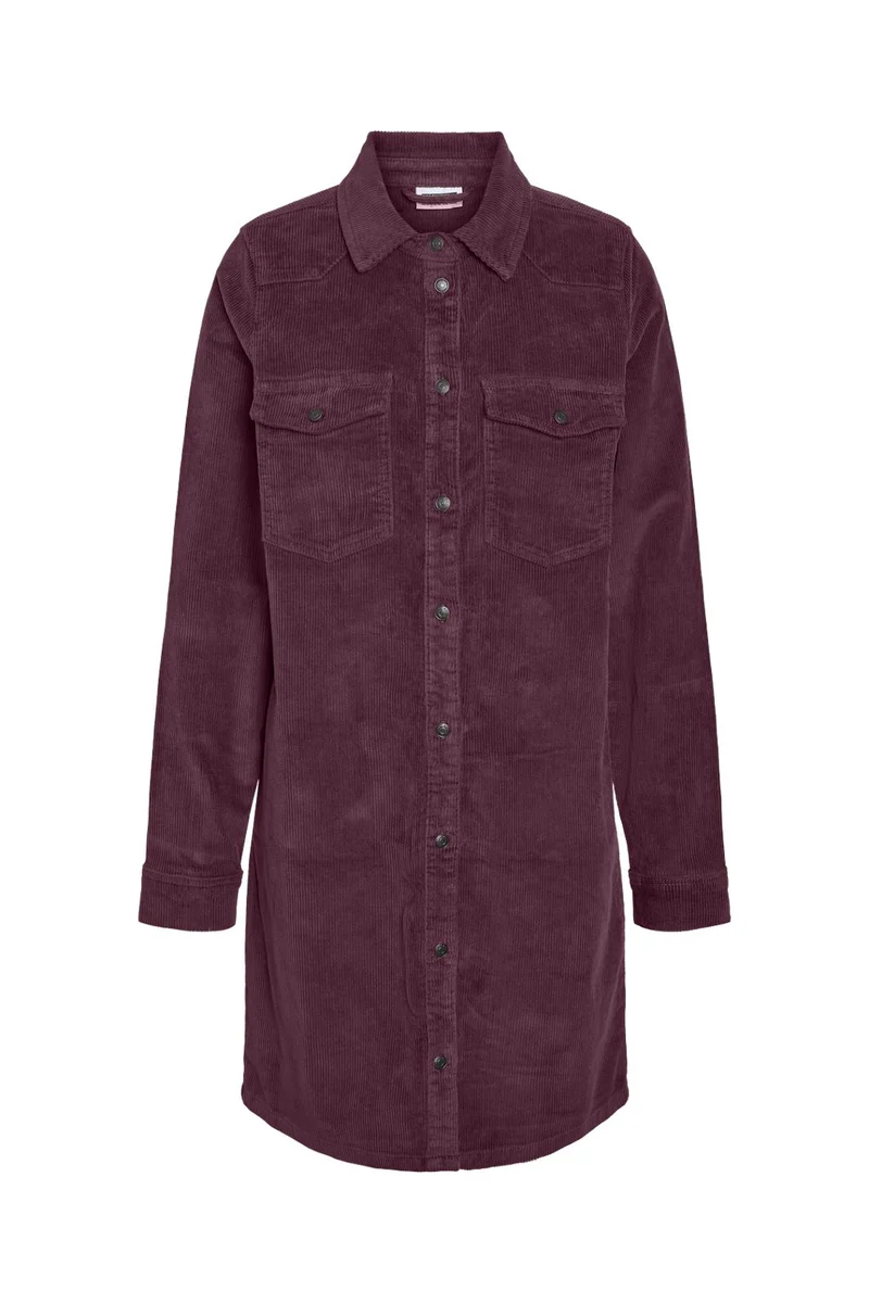 Noisy May - Nmcord New Signe L/S Dress - 5027694 Fig