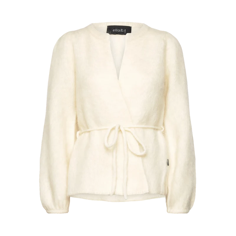 Fredrikke Chunky Cardigan - BRIGHT WHITE