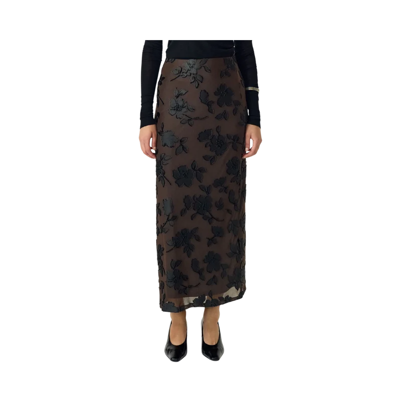 YASMarena Ankle Skirt - Coffee Bean