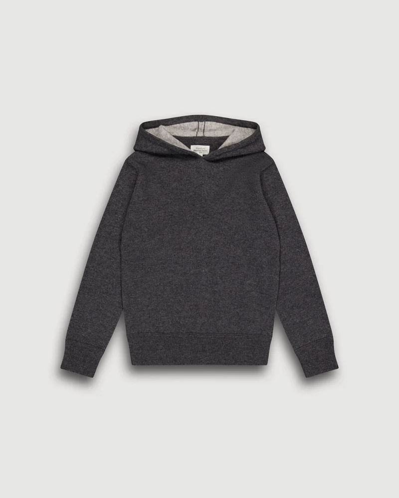 KNITTED CASHMERE HOODIE