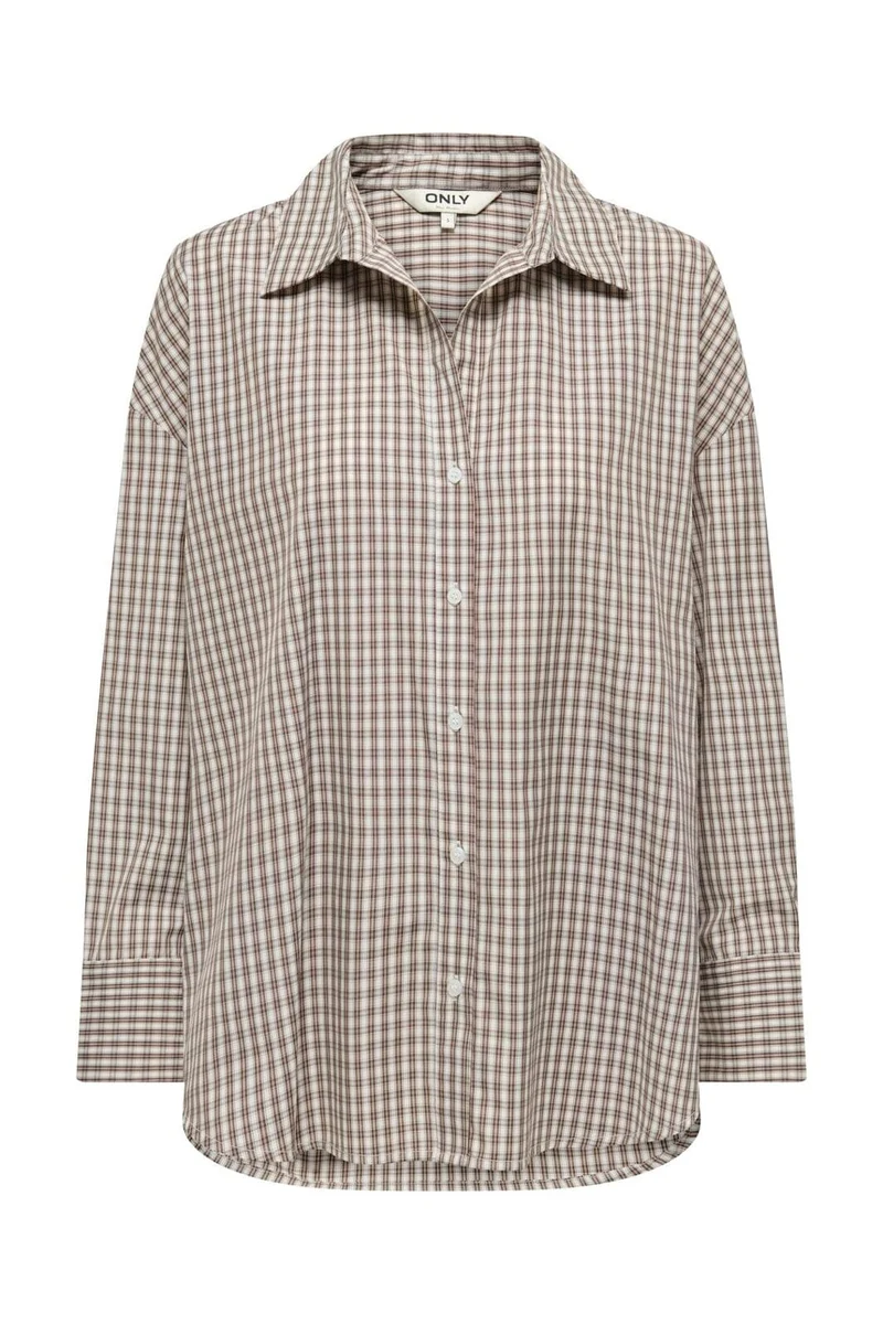 Only - Onloregon Alva Ls Reg Shirt - 5191837 Sandshell Brown