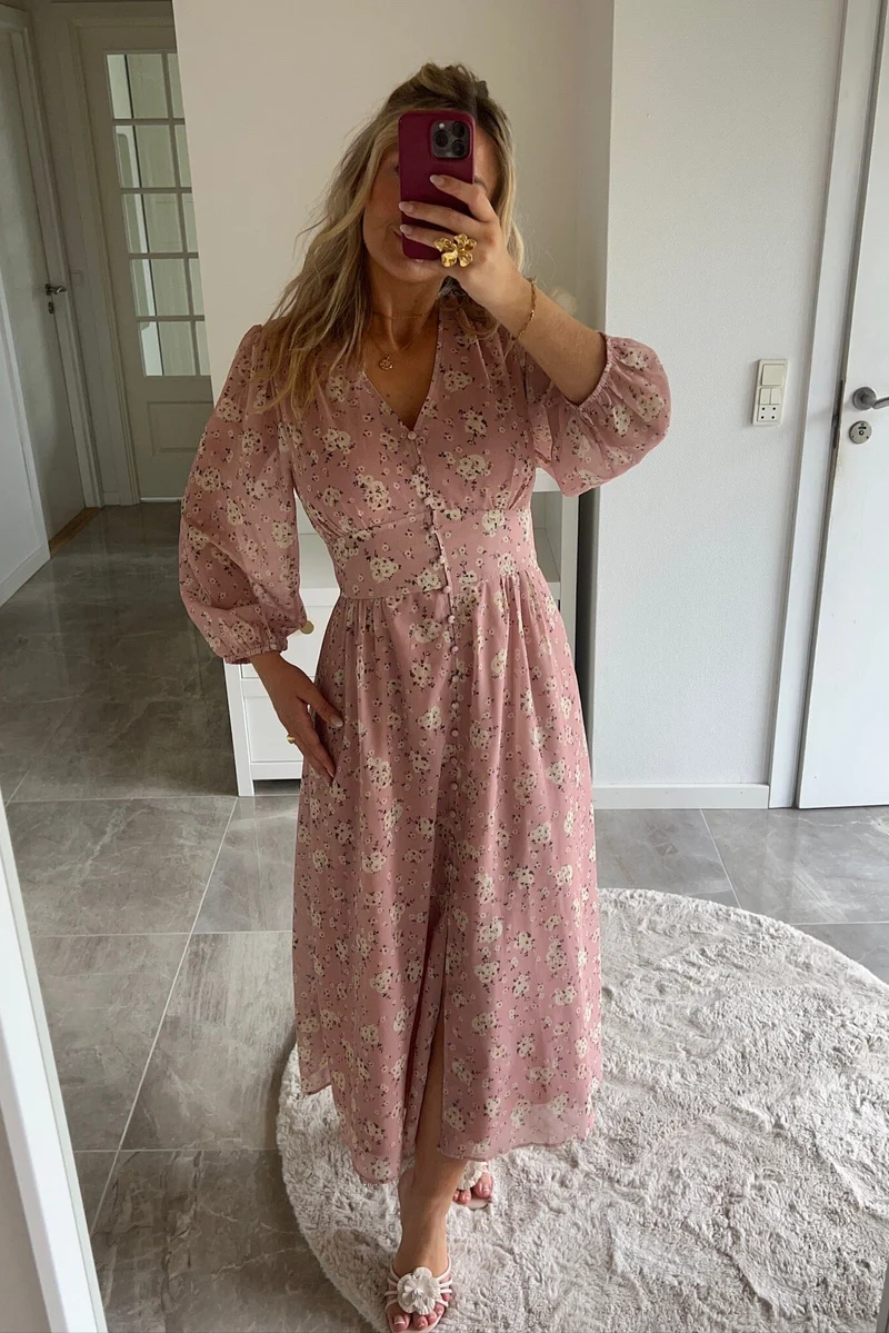 Neo Noir x Molly&My - Olana Small Blossom Dress 170656 - 754 - Light Pink