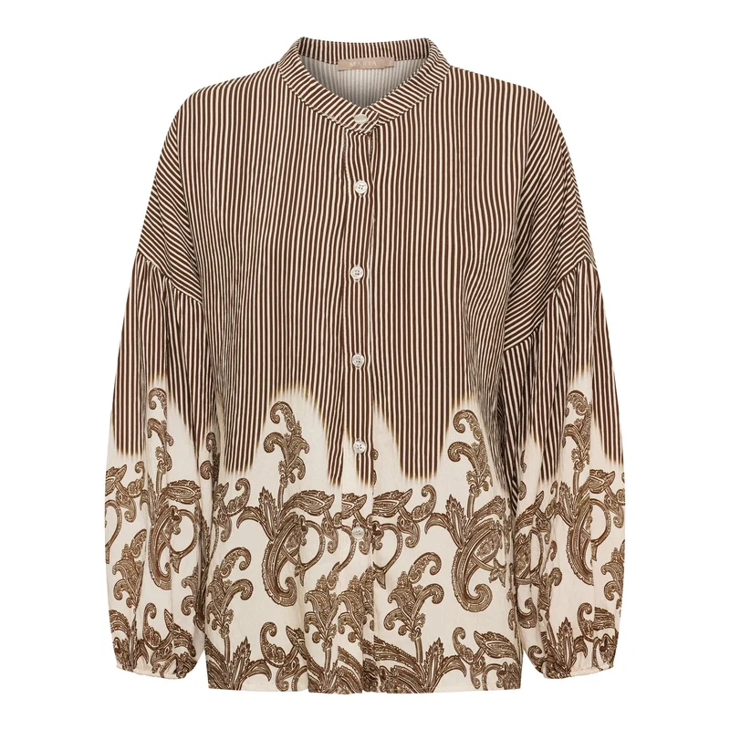 Marta Du Chateau - Mdcsequoia Shirt 8597 - Marrone4602tpe