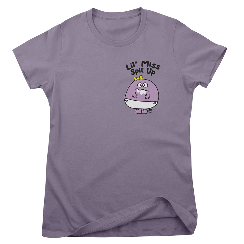 Lil' Miss Spit Up - ToddArt Girly Tee