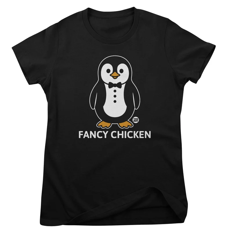 Fancy Chicken - ToddArt Girly Tee