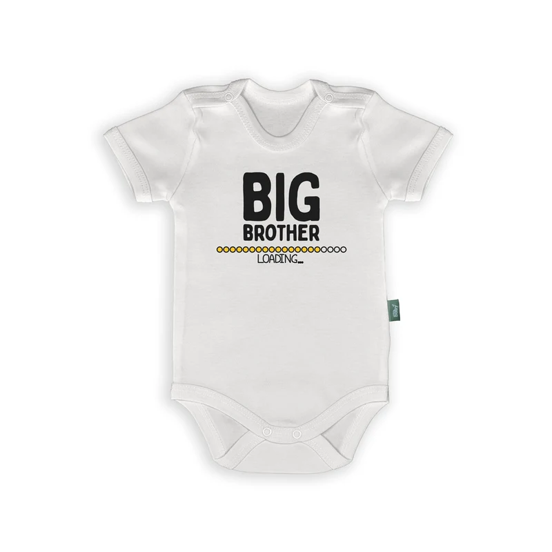 Big Brother Loading Romper – Grappige Aankondiging voor Grote Broer in de Maak