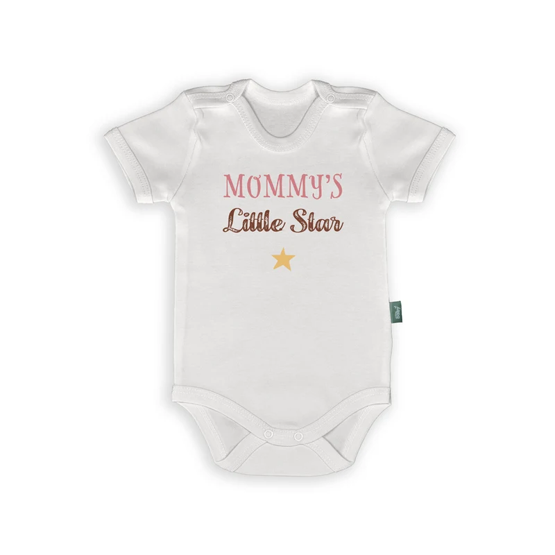 Rompertje met Tekst – “Mommy’s Little Star” – Schattig Cadeau voor Mama's Sterretje