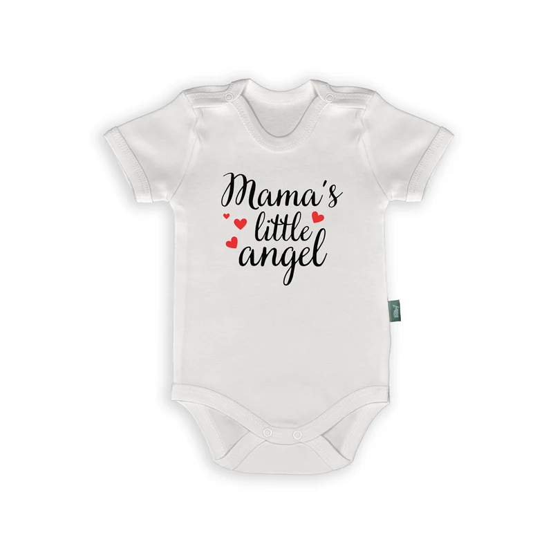 Mama’s Little Angel Romper – Lief Cadeautje met Schattig Design voor Moederliefde