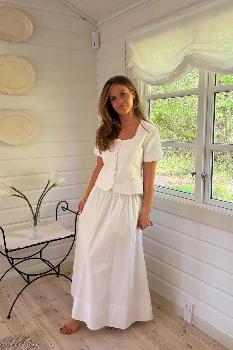 BYIC - Milleic Long Skirt A25242 - White