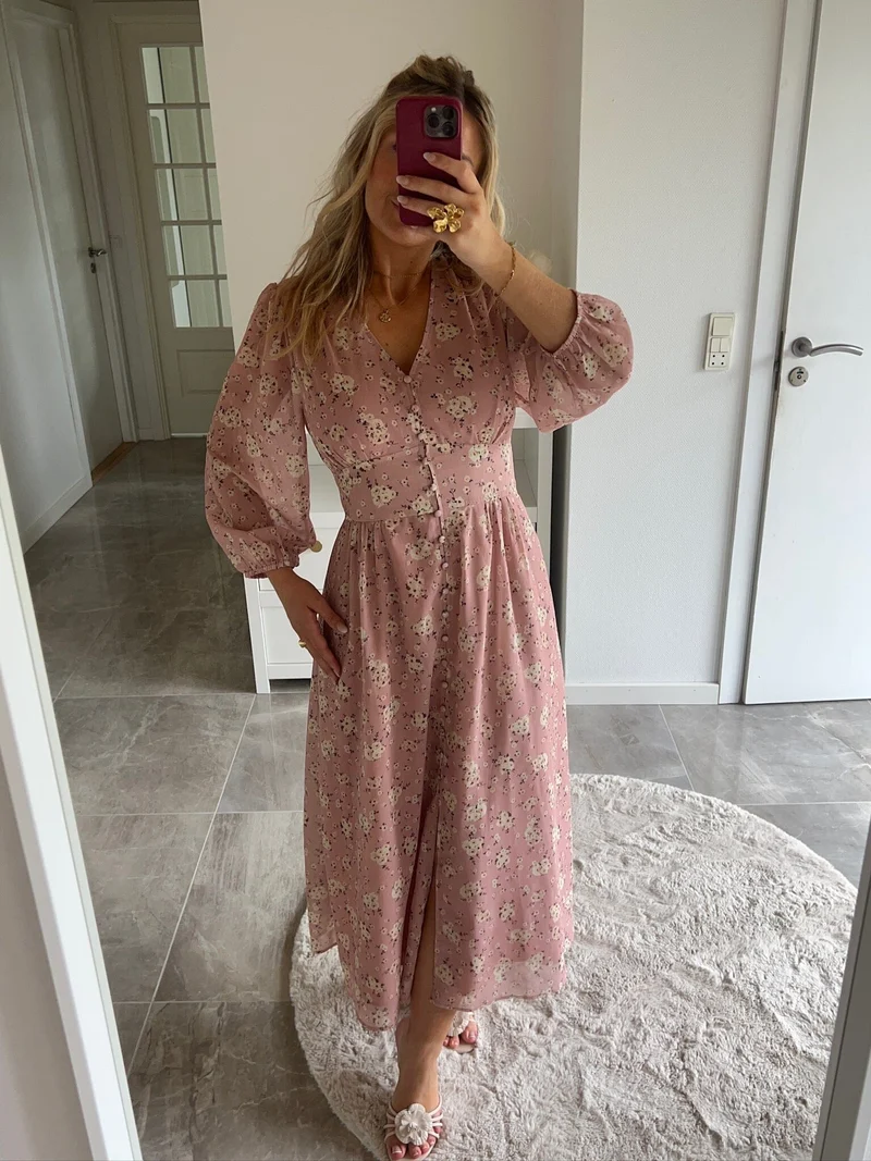 Neo Noir x Molly&My - Olana Small Blossom Dress 170656 - 754 - Light Pink