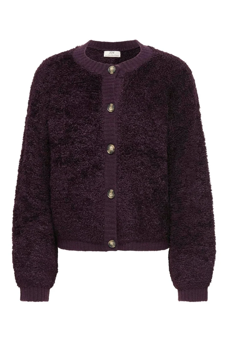 Jdy - Jdyeira Life L/S Oneck Cardigan Knt - 5105886 Plum Perfect