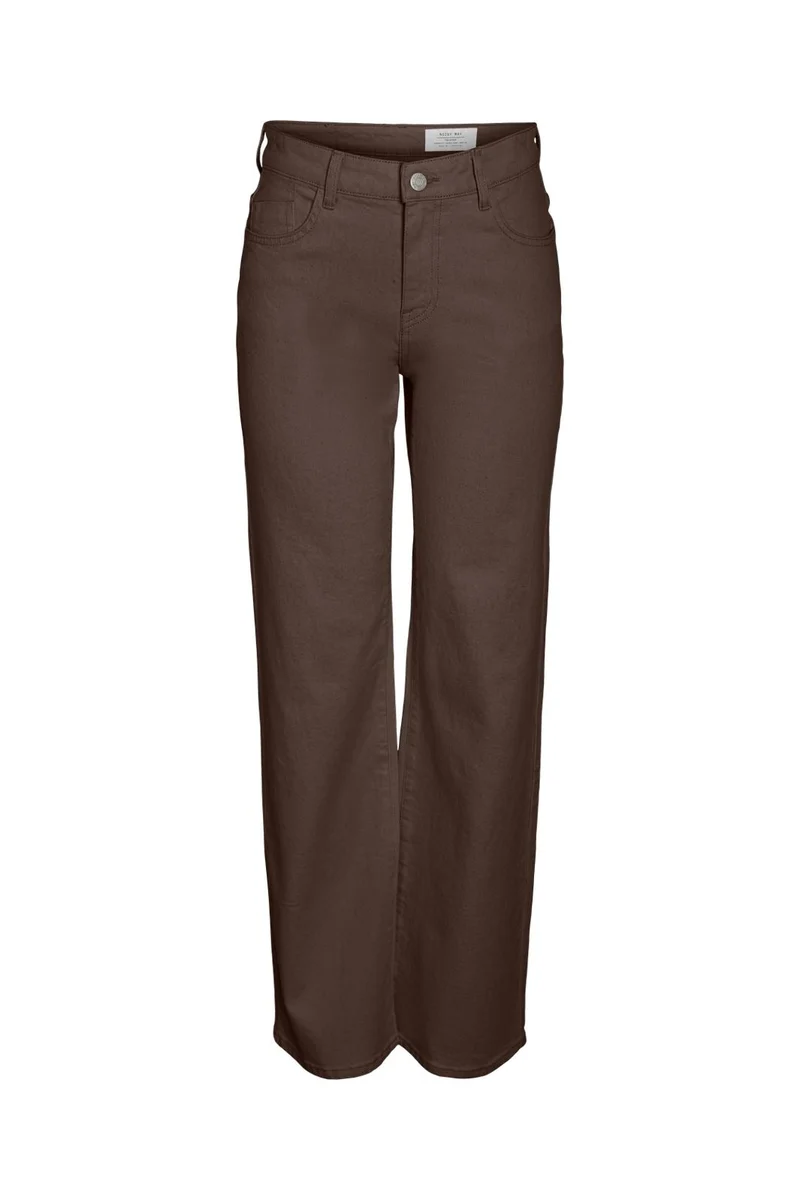Noisy May - Nmyolanda Straight Jeans Colored - 4971047 Chocolate Brown
