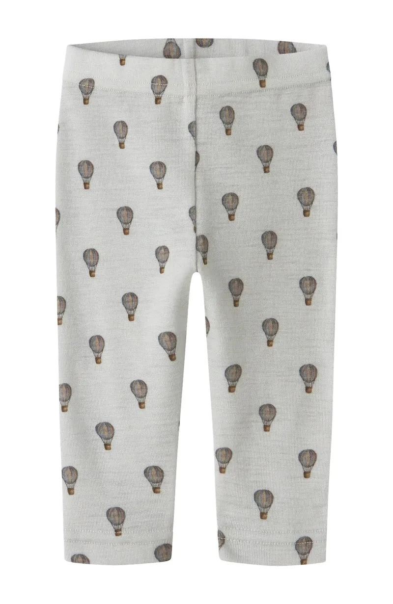 Noel Nor Wool Slim Legging - Oyster Mushroom Airballoon