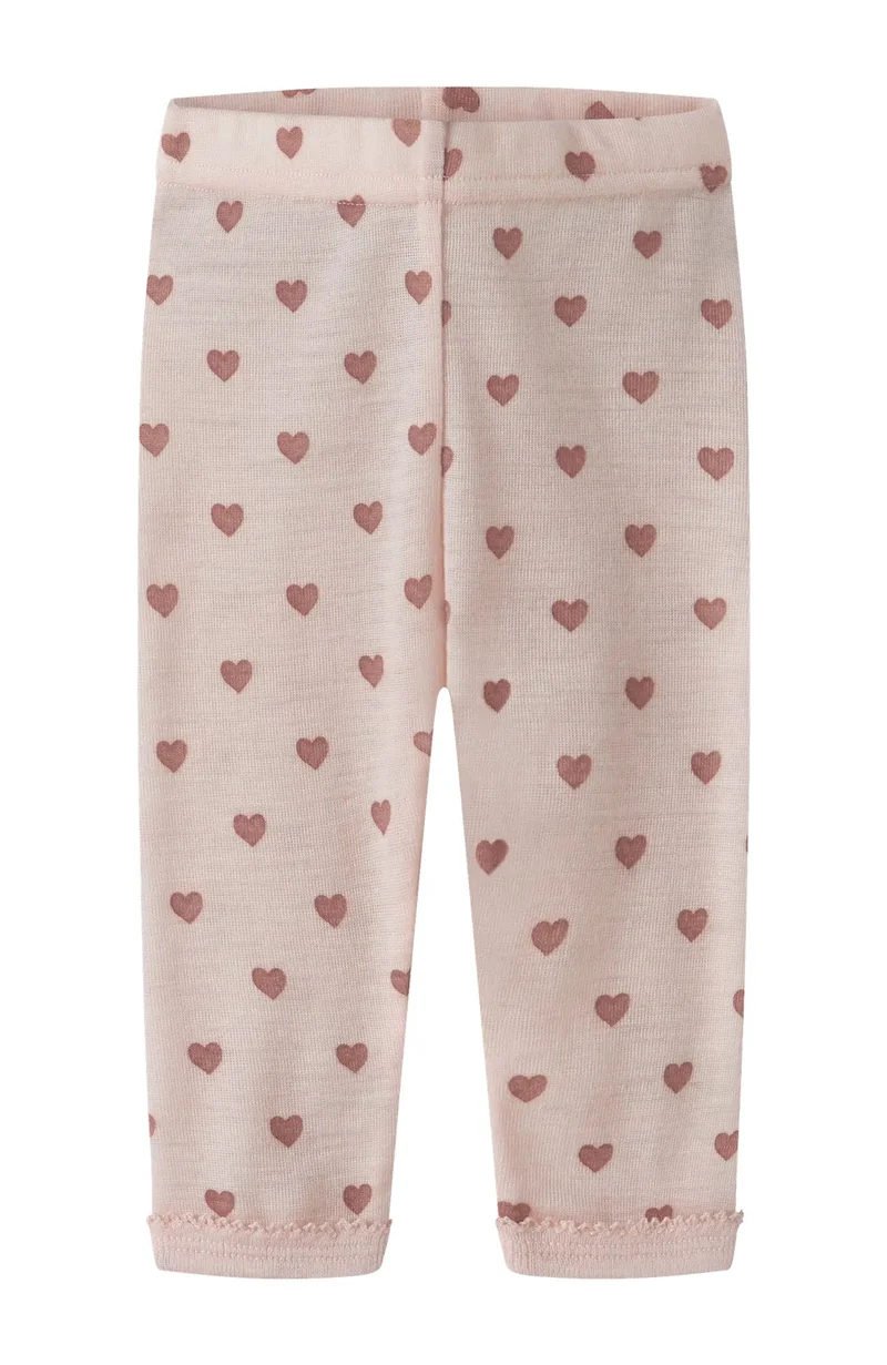 Noel Nia Baby Wool Slim Legging - Morganite Heart