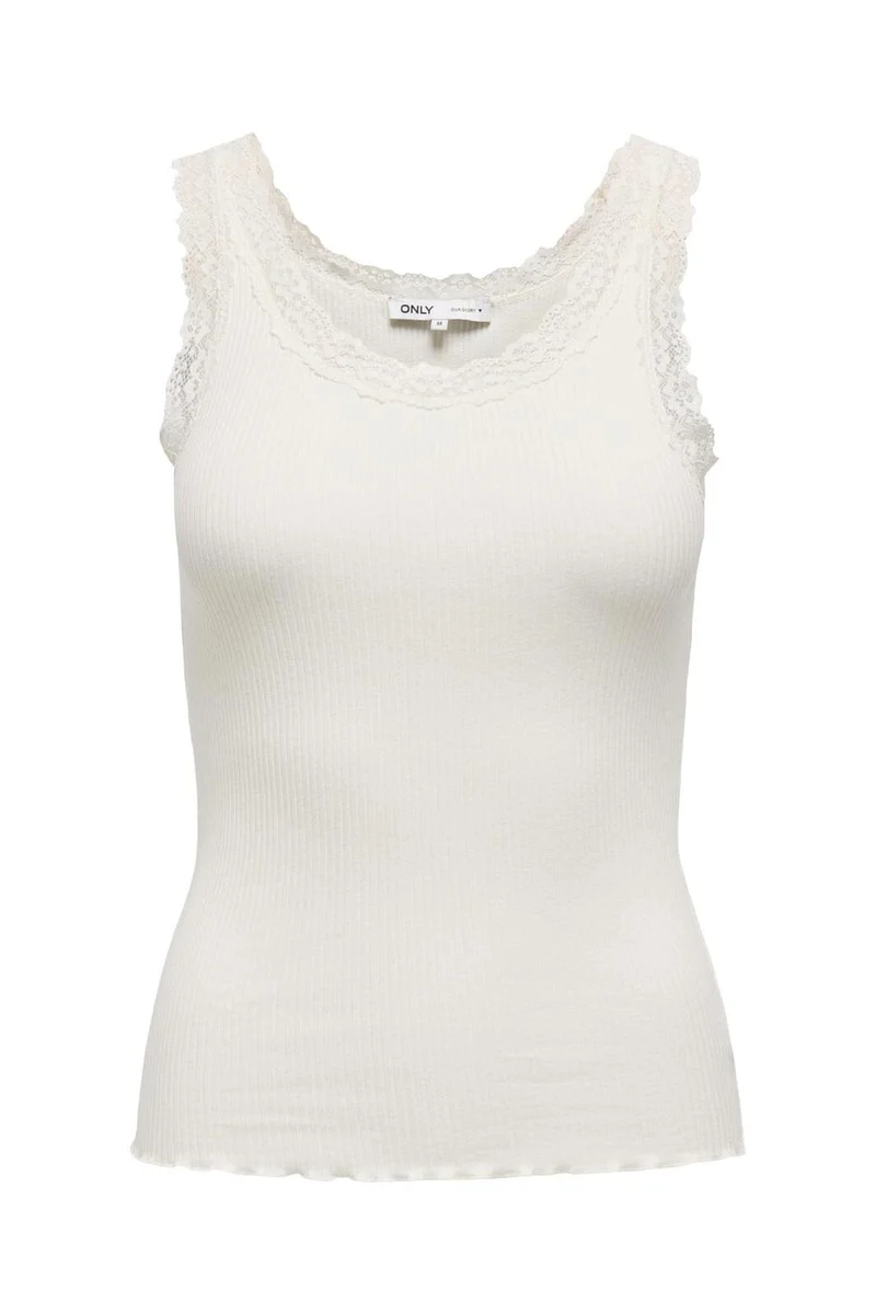 Only - Onlsara Sharai Lace Tank Top 15345994 - 4729728 - Cloud Dancer