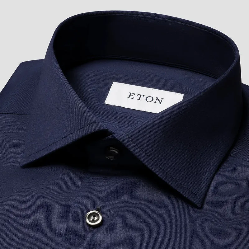 ETON Signature Twill Shirt Slim - Navy