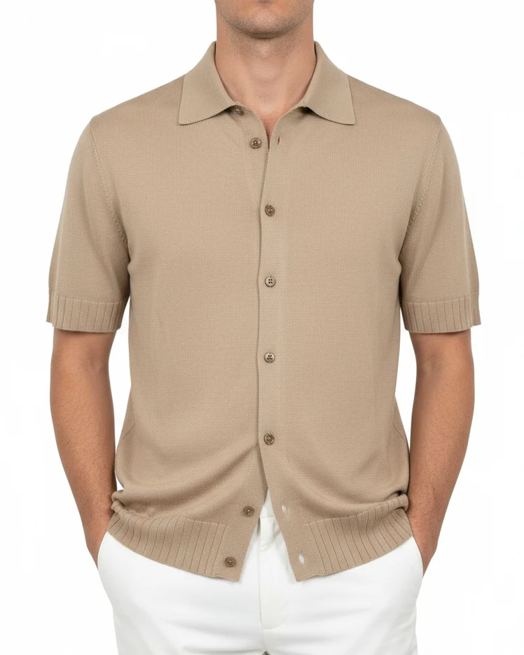 WOOL & CO Camicia Corta - Salvia