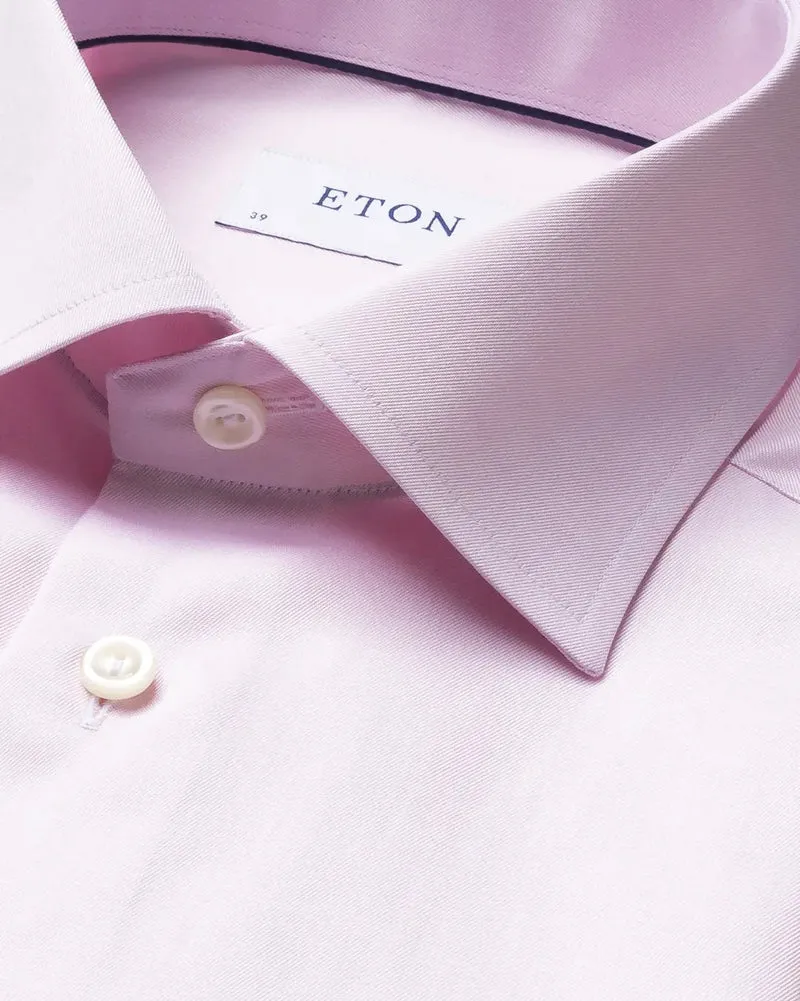 ETON Signature Twill Shirt Slim - Pink