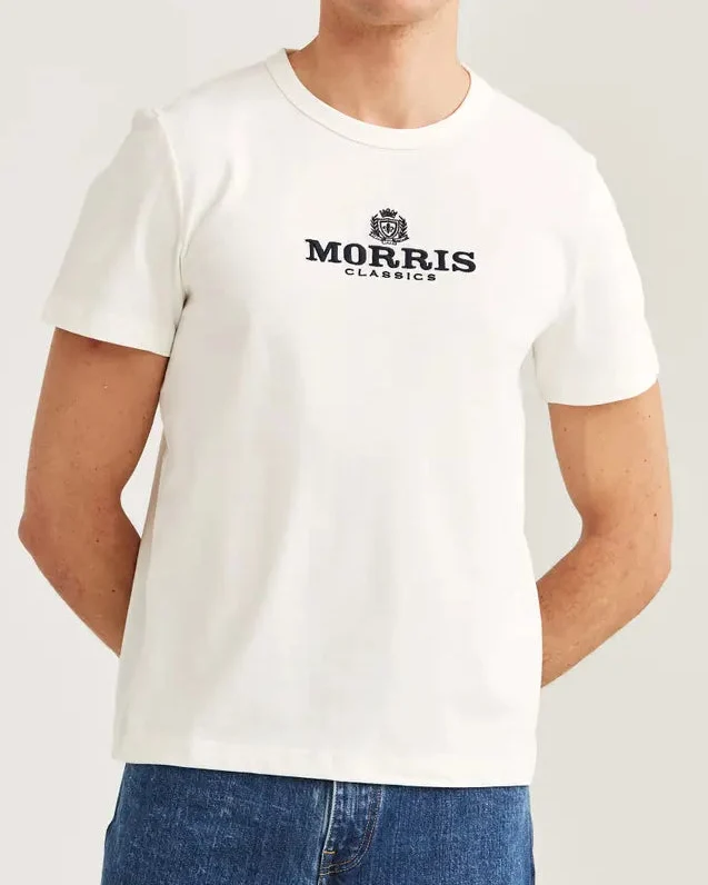 MORRIS Brian Logo Crew Neck T-shirt - Off White