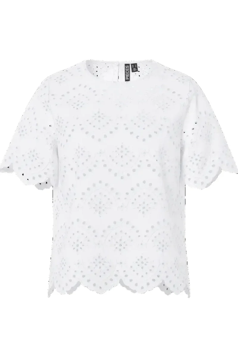 Pieces - Pcvilde Ss Top - 4902052 Bright White