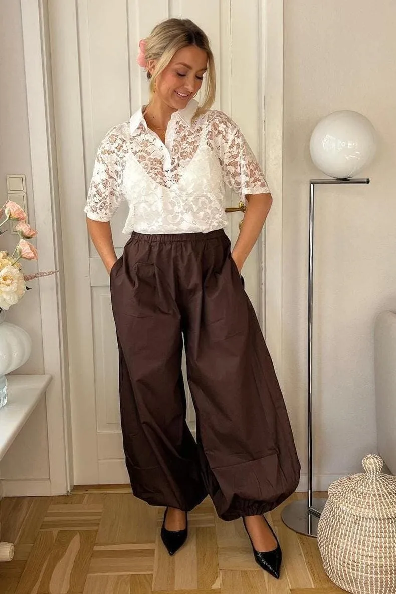 Dear Molly - Ballon Pants - Dark Brown
