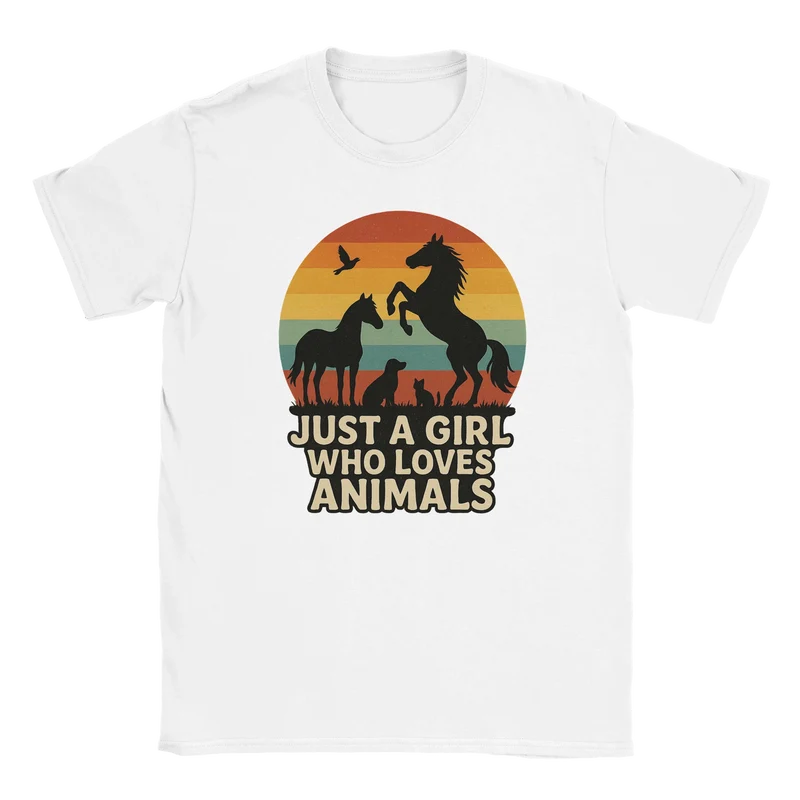 T-shirt - Just a girl who loves animals