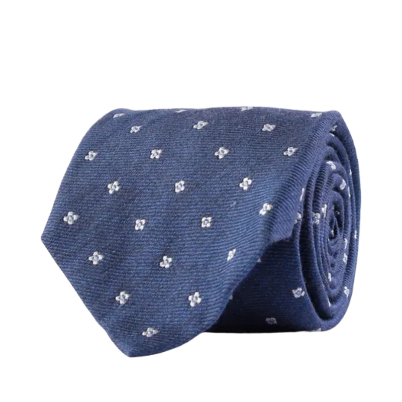 Classic Tie - Navy melange