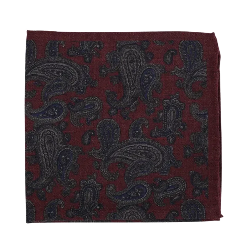 Pocket Square - Wine red