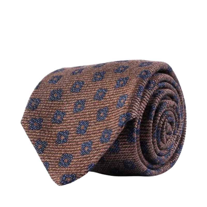 Classic Tie - Brown melange