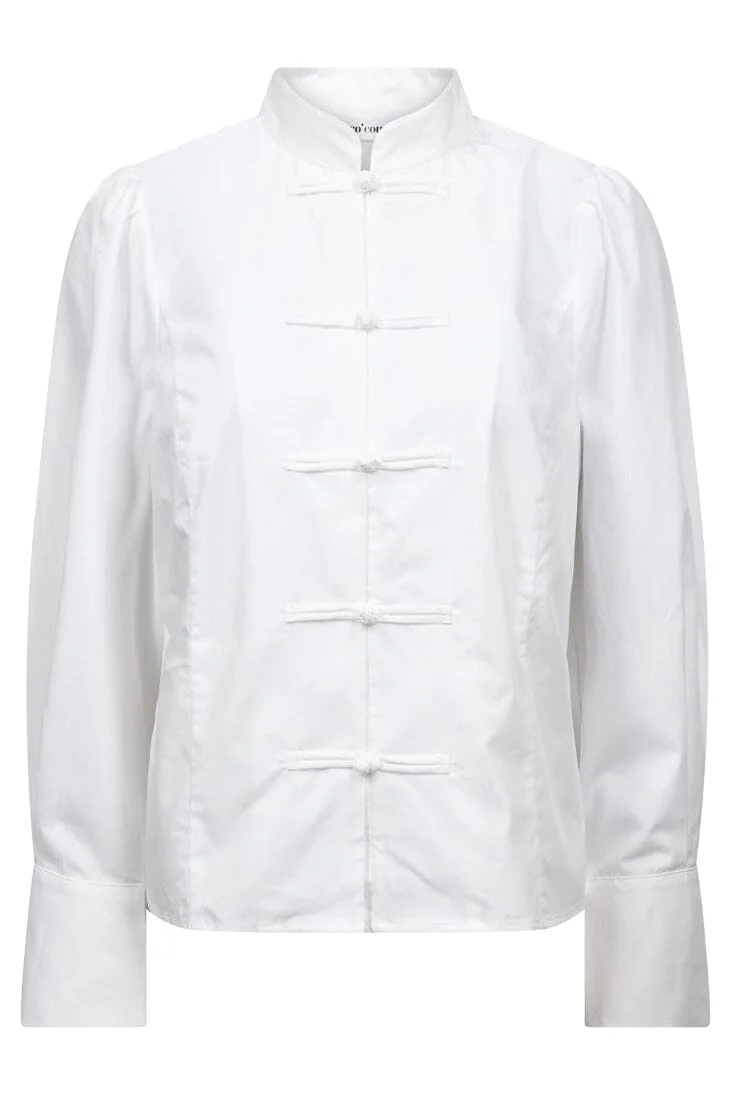 Co´Couture - Viannecc Button Shirt 506464 - 10001 - White