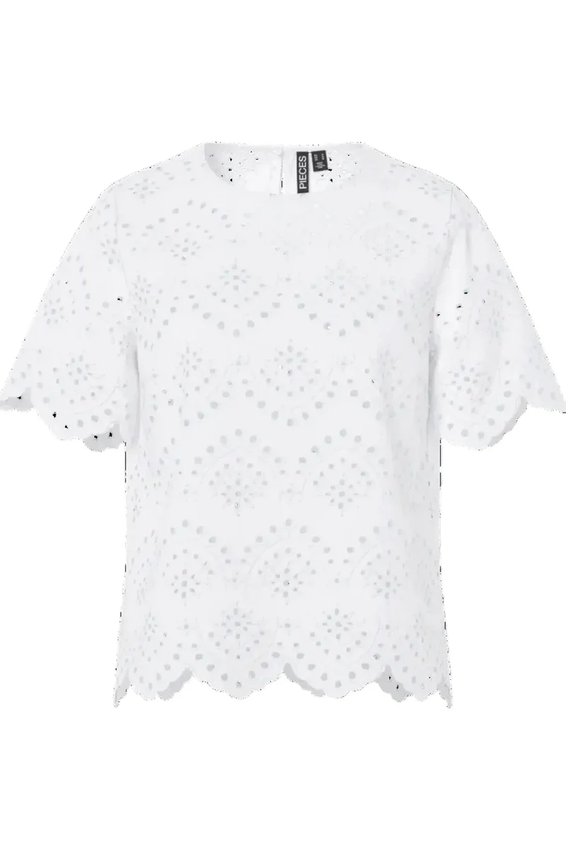 Pieces - Pcvilde Ss Top - 4902052 Bright White