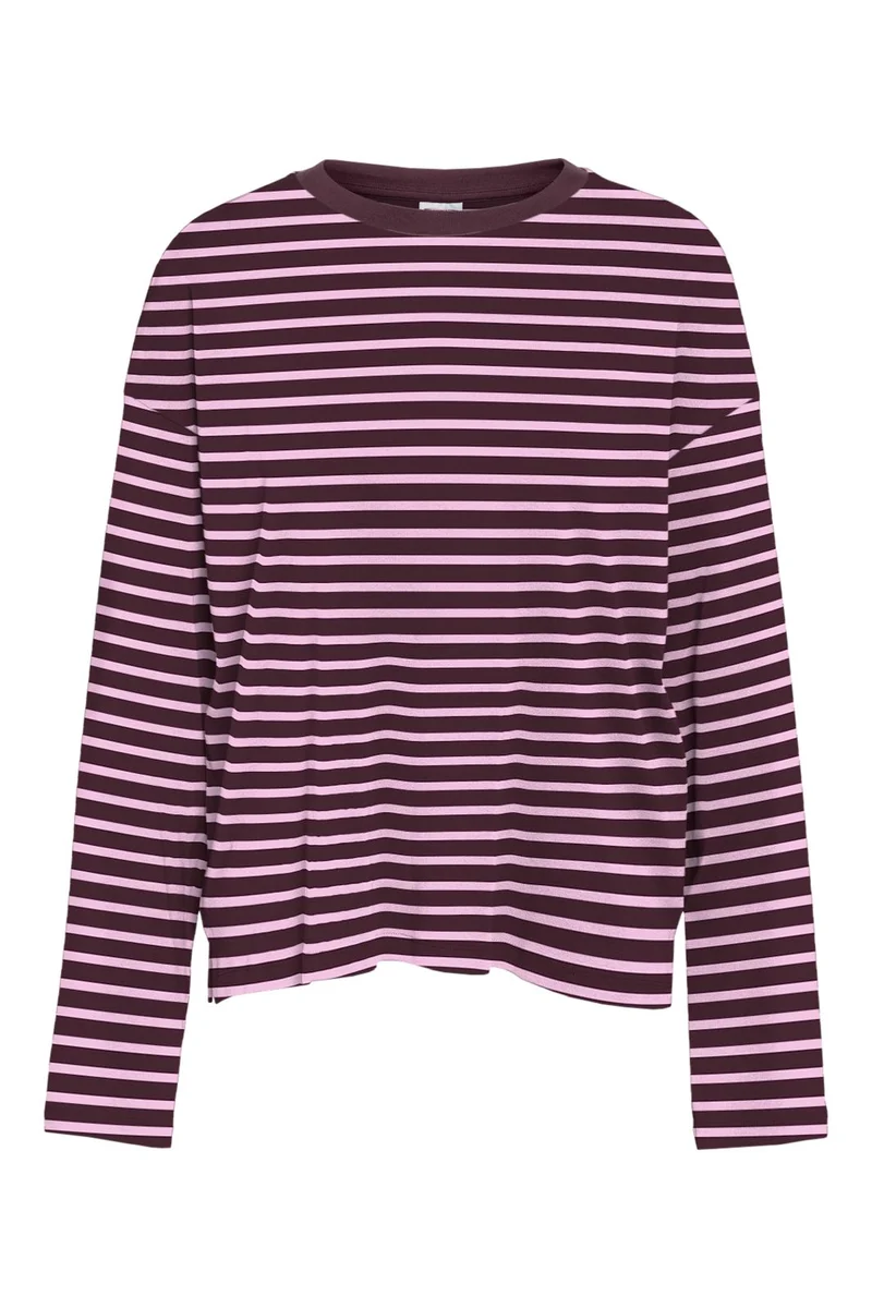Noisy May - Nmmocca L/S Regular Fit Top - 5175146 Winetasting Pirouette