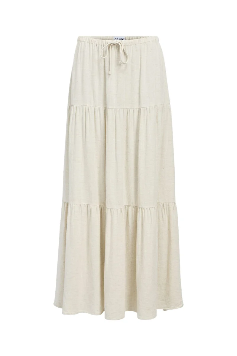 Object - Objsanne Long Layer Skirt - 4911796 Sandshell