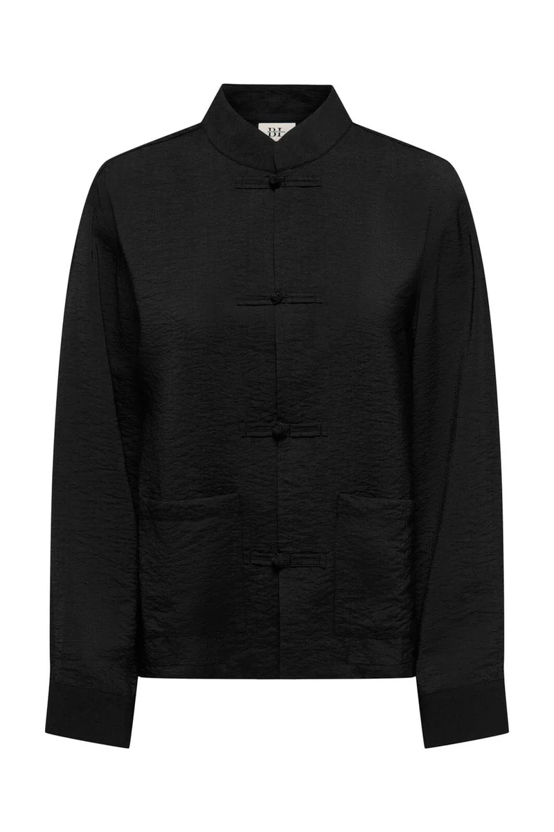 Jdy - Jdycilla L/S Napoleon Shirt - 5249376 Black
