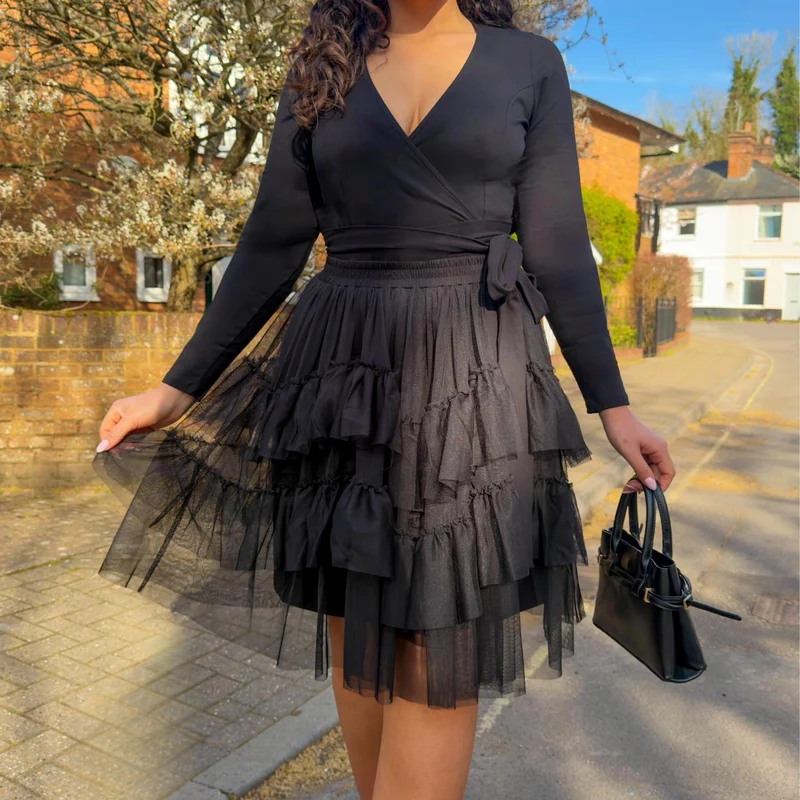 Mesh Skirt - Black