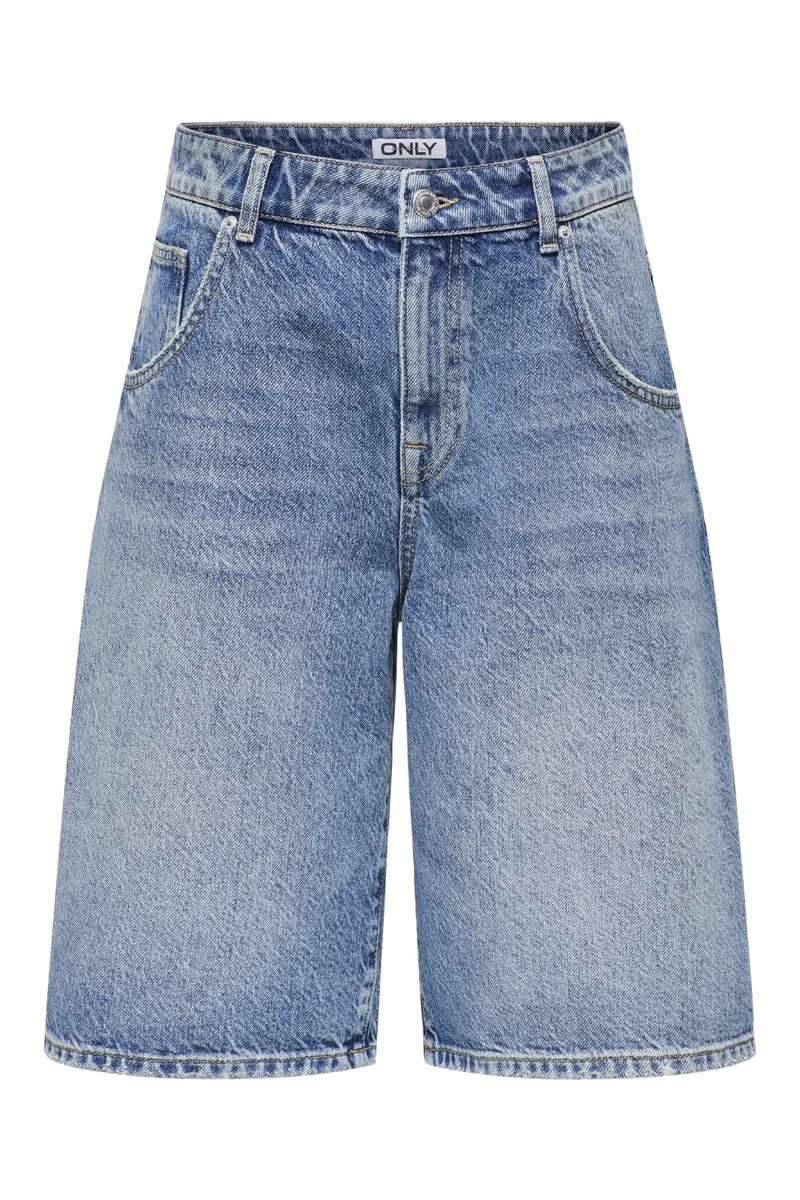 Only - Onlmate Reg Baggy Long Shorts - 4674440 Medium Blue Denim