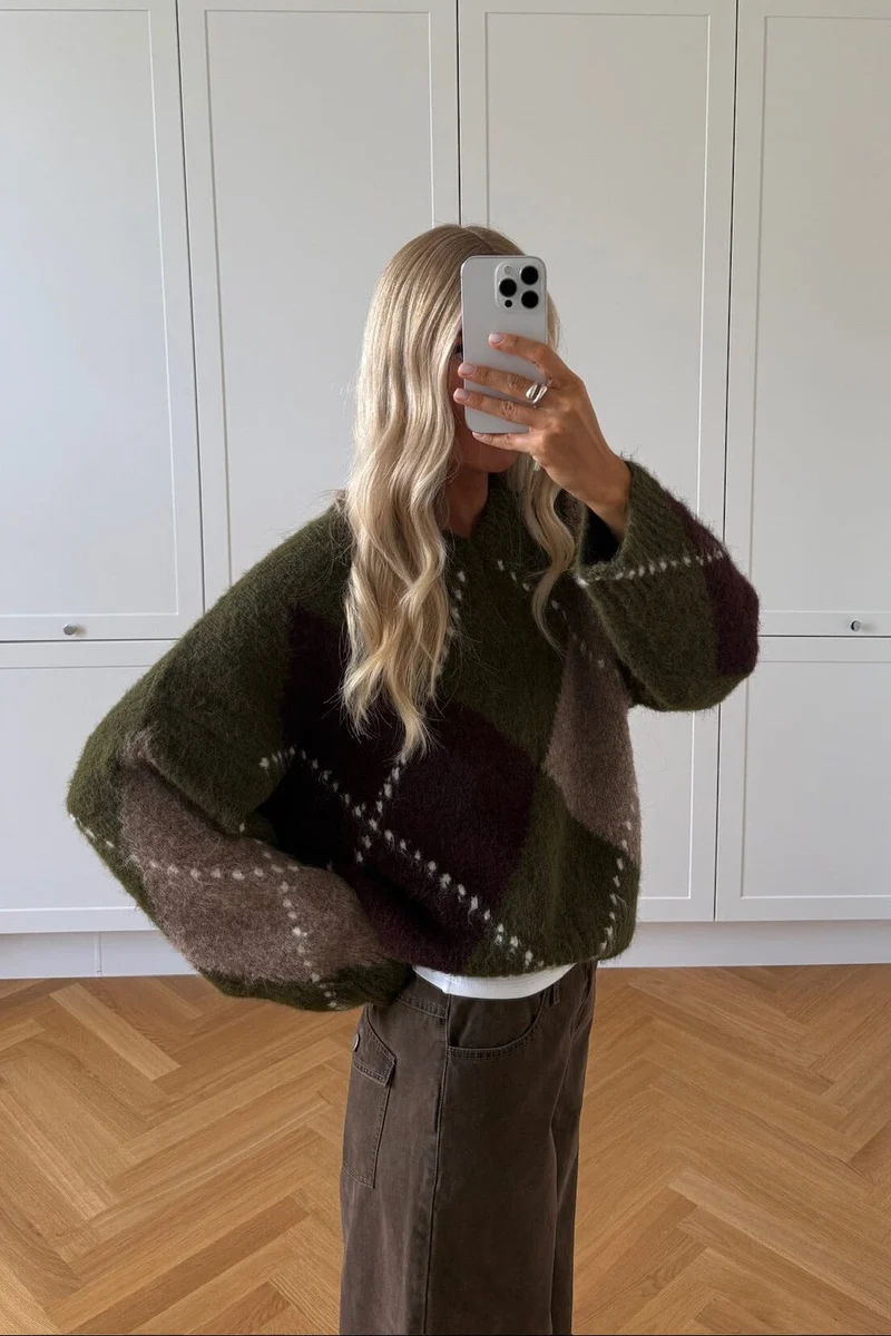 Noella - Lai Knit 14670001 - 1512 - Avocado Green Mix