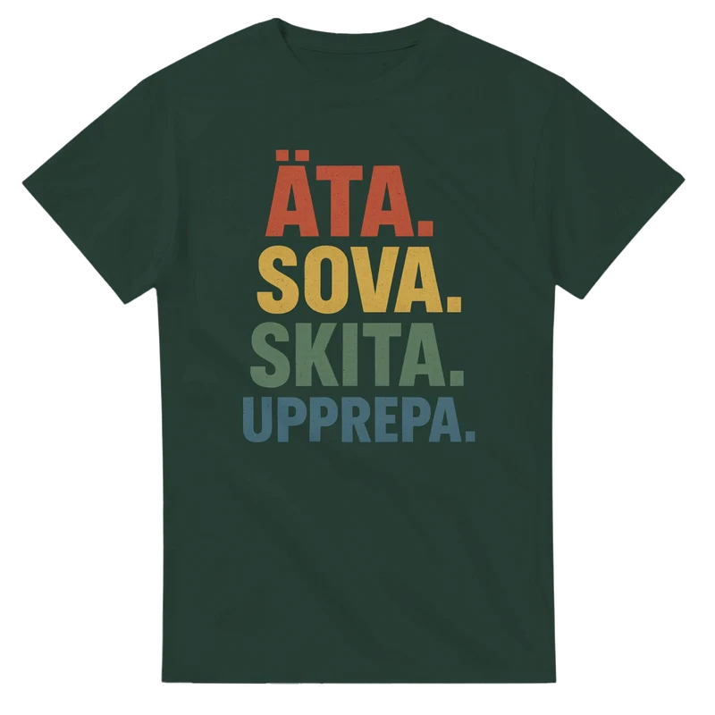 T-shirt - Äta, sova, skita, upprepa